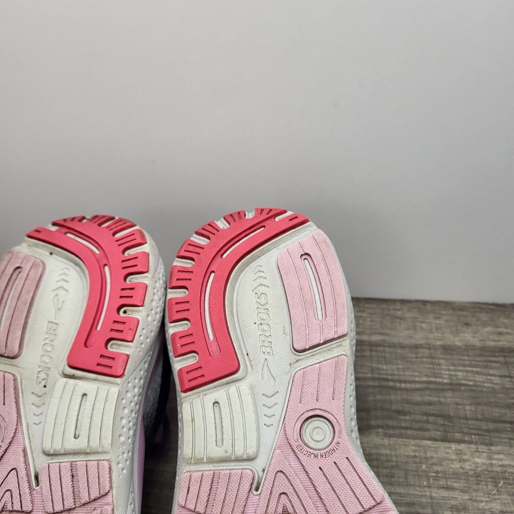 Brooks Ghost 16 Running Shoes Women Size 10 Black Pink Comfort Low Sneakers - Picture 9 of 10